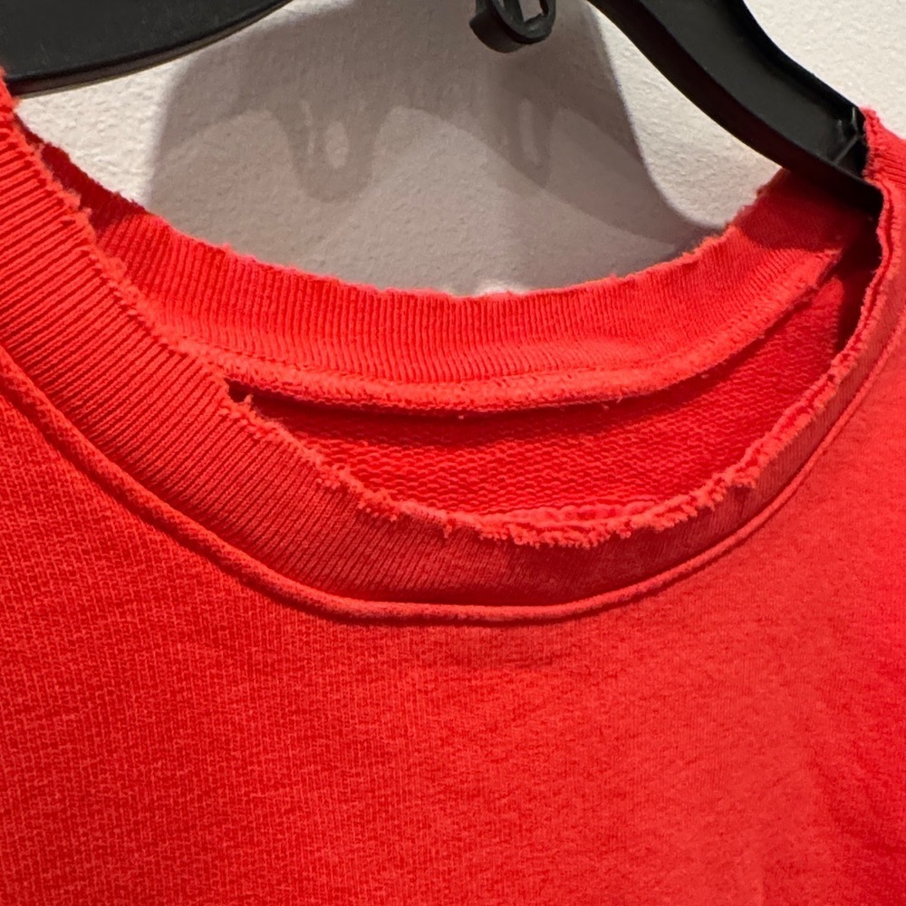 Frank & Eileen Tee Lab distressed, red Crew Neck sweatshirt, size small - Picture 5 of 7